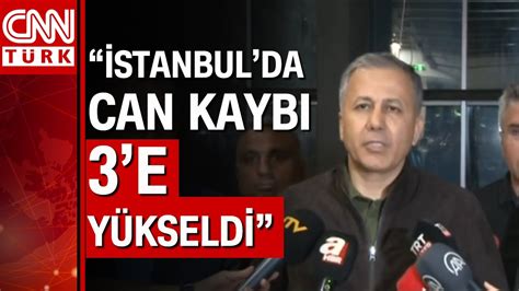 İçişleri Bakanı Yerlikaya: İstanbul’da sele kapılan 2 kişi hayatını kaybetti